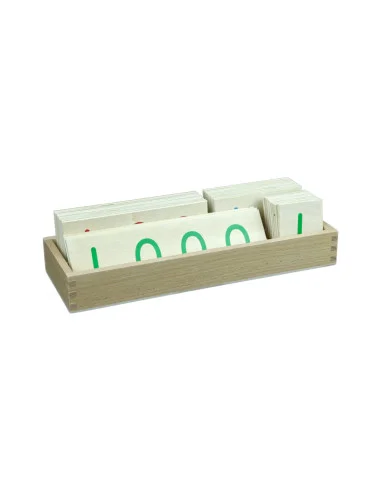 Montessori Velke drevene karty s cisly 1-3000