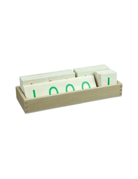 Montessori Velke drevene karty s cisly 1-3000