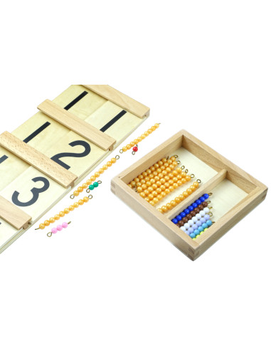 Montessori Perlove retezy pro Seguinovu tabulku (11-19)