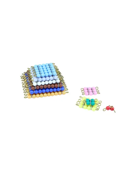 Montessori Perlove ctverce (barevne)