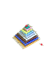 Montessori Perlove ctverce (barevne)