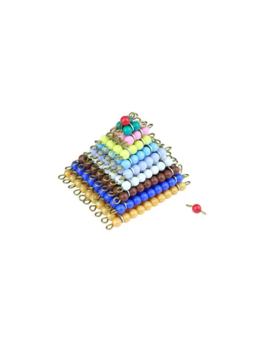 Montessori Perlove ctverce (barevne)