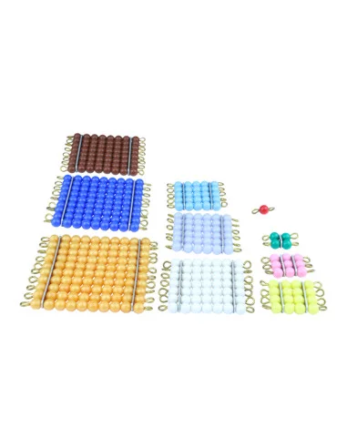 Montessori Perlove ctverce (barevne)