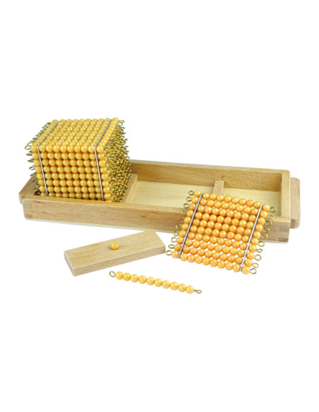 Montessori uvodni podnos k perlovemu materialu