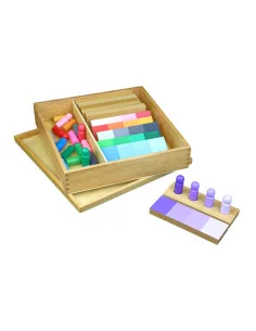 Montessori Stínování barev - figurky s destičkami