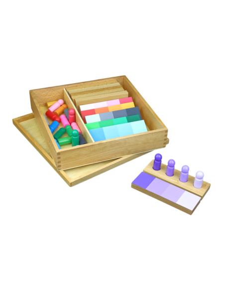 Montessori Stínování barev - figurky s destičkami