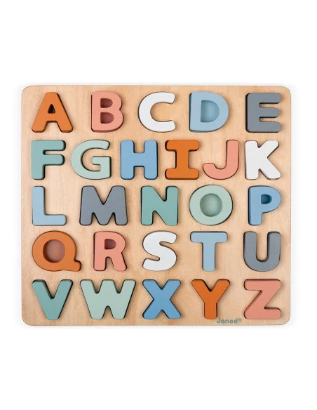 Janod Vkládací puzzle Abeceda
