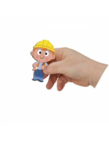 Janod Magnetická kniha - s příběhy - Na stavbě