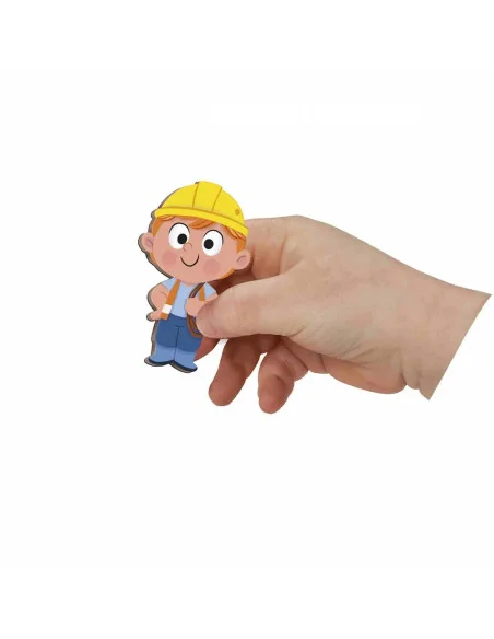 Janod Magnetická kniha - s příběhy - Na stavbě