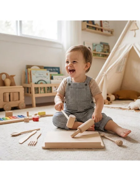 Baby Mix Dřevěná kuchyňská sada