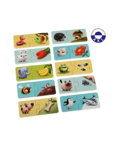 Puzzlika Puzzle - Kdo co jí?