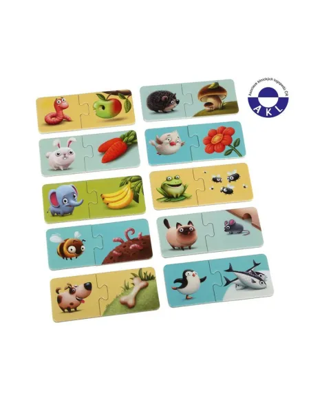 Puzzlika Puzzle - Kdo co jí?
