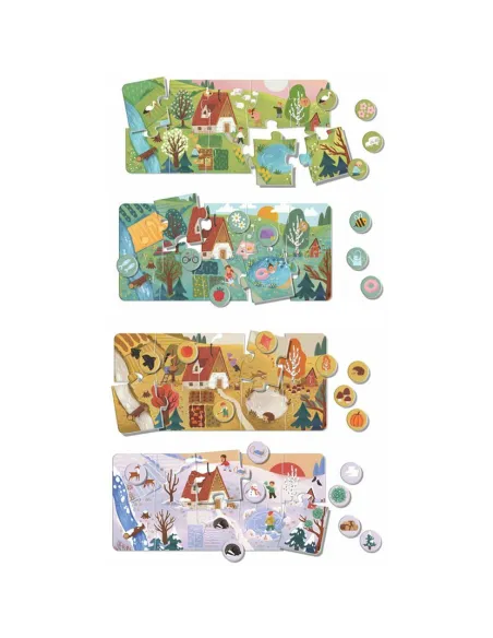 KukiKuk Véééliké Puzzle loto Roční období