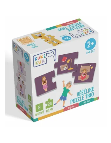 KukiKuk Véééliké puzzle trio Můj den