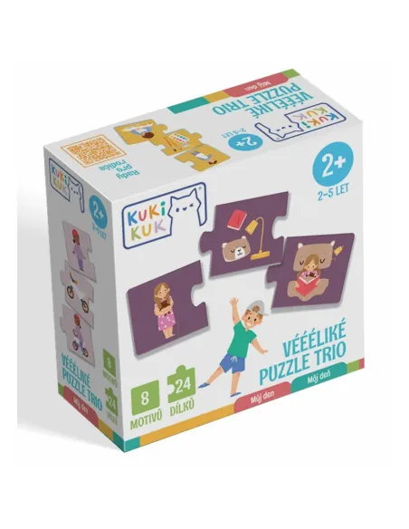 KukiKuk Véééliké puzzle trio Můj den