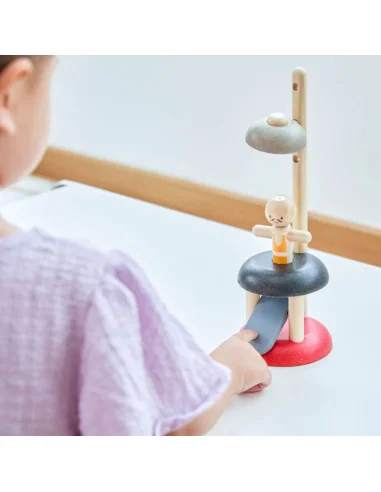 PlanToys Skákající kontrastní akrobat