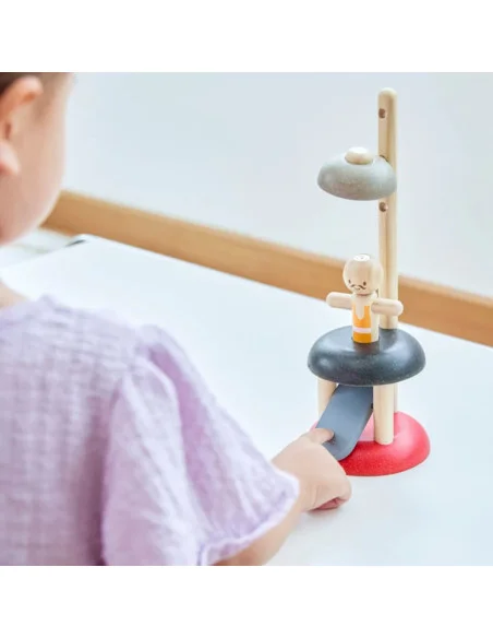 PlanToys Skákající kontrastní akrobat