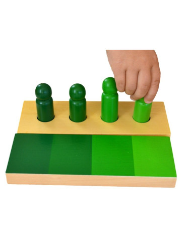 Montessori Stínování barev - figurky s destičkami