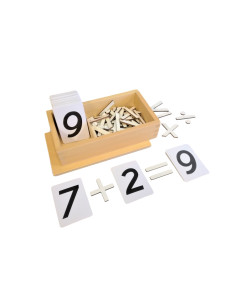 Montessori Znaky pro pocitani v krabicce