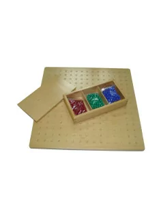Montessori Mala drevena tabulka k vypoctu druhe odmocniny