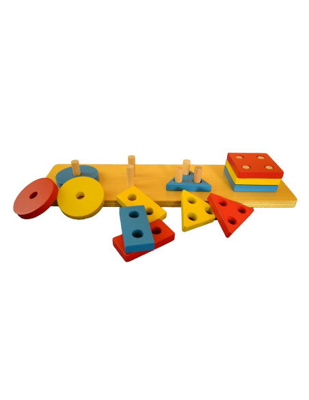 Montessori Barevne geometricke tvary - trideni