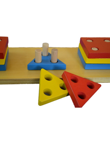 Montessori Barevne geometricke tvary - trideni