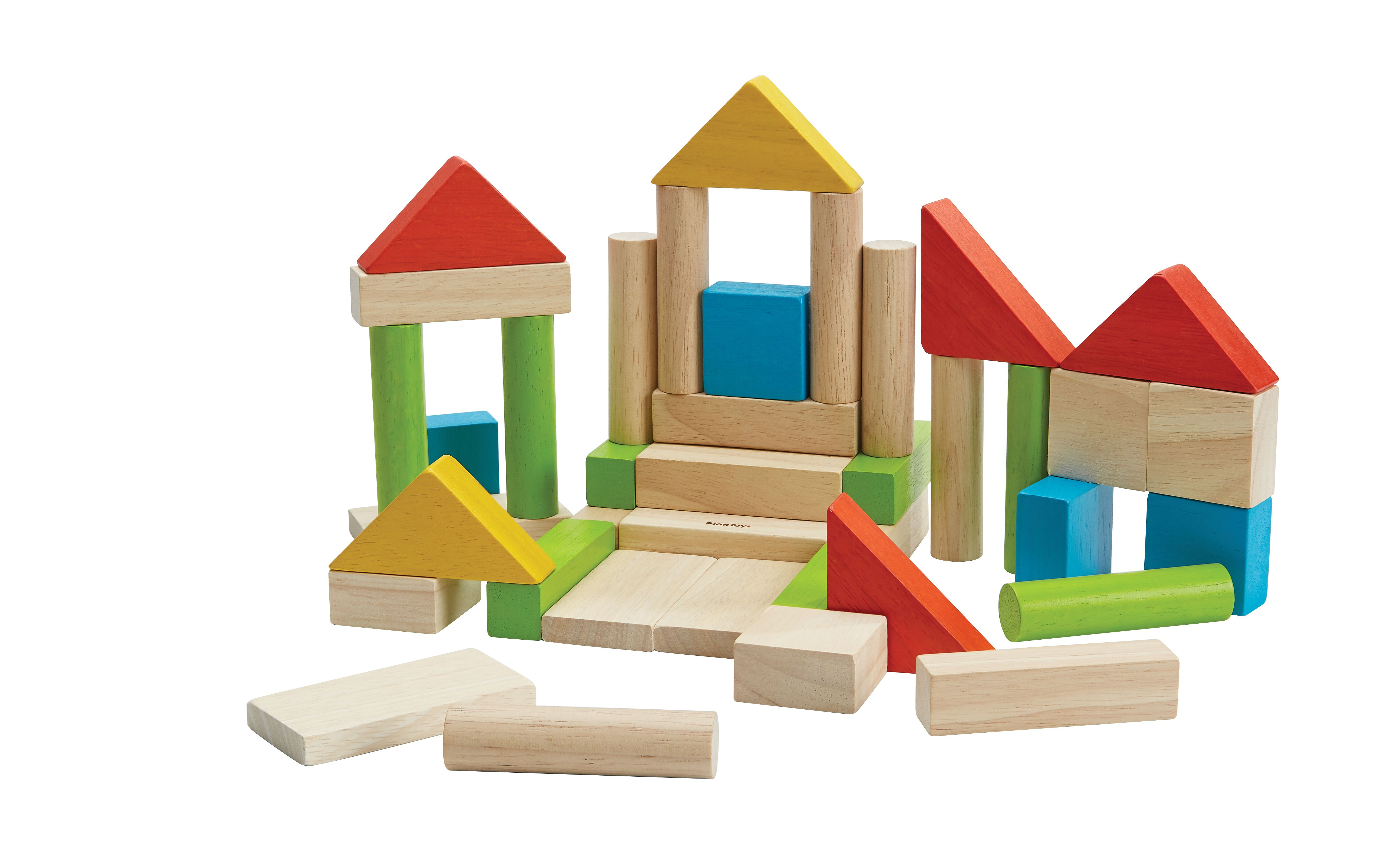 PlanToys Barevné kostky - 40 ks