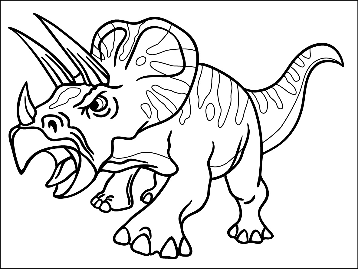 Mandaly pro děti | Samolepicí šablona na pískování - Triceratops 20x15 cm