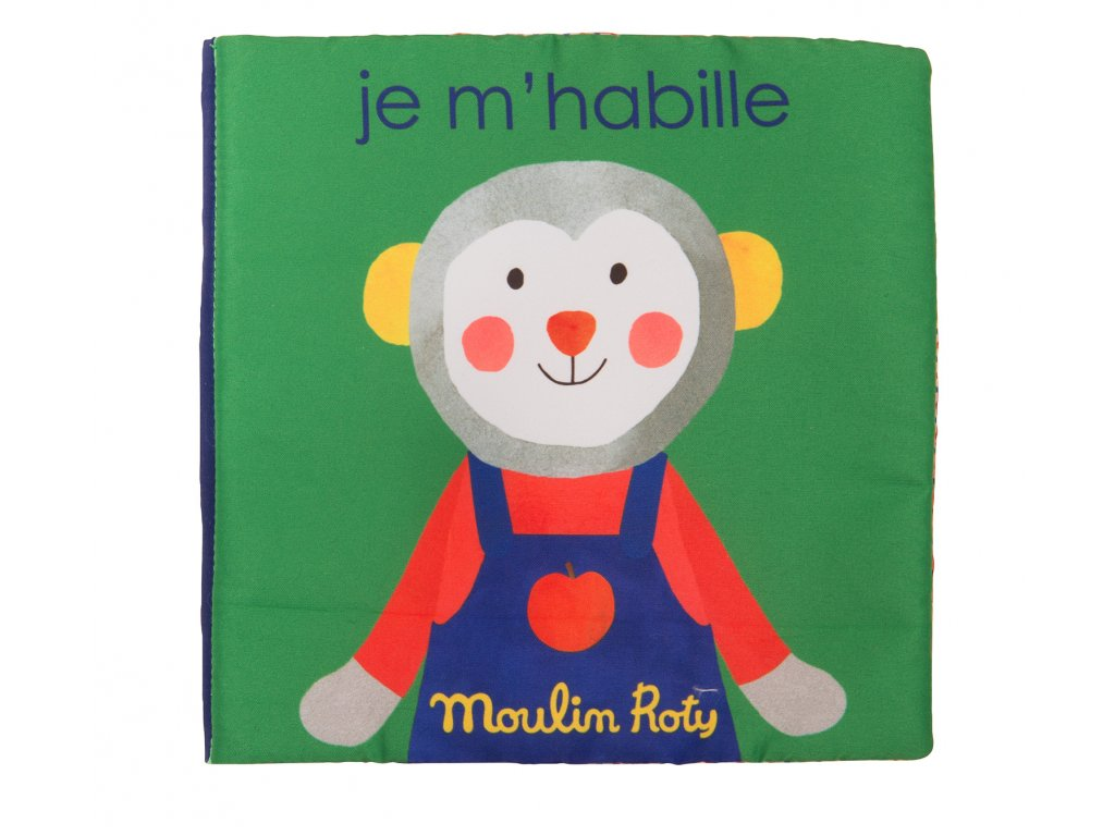 Moulin Roty Látková interaktivní knížka, oblékání