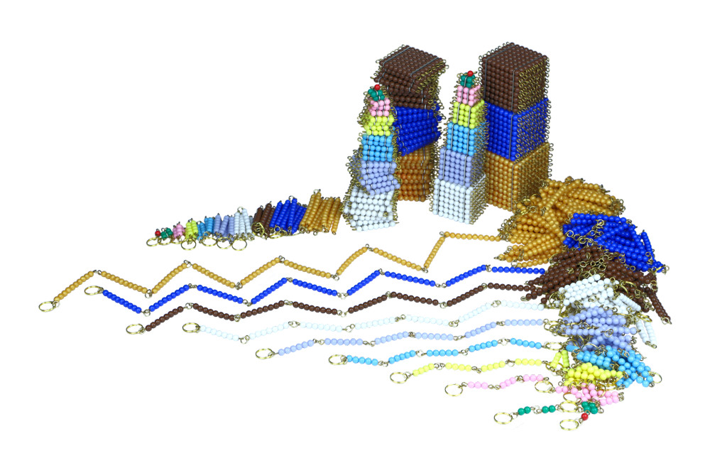 Montessori kompletní perlový materiál